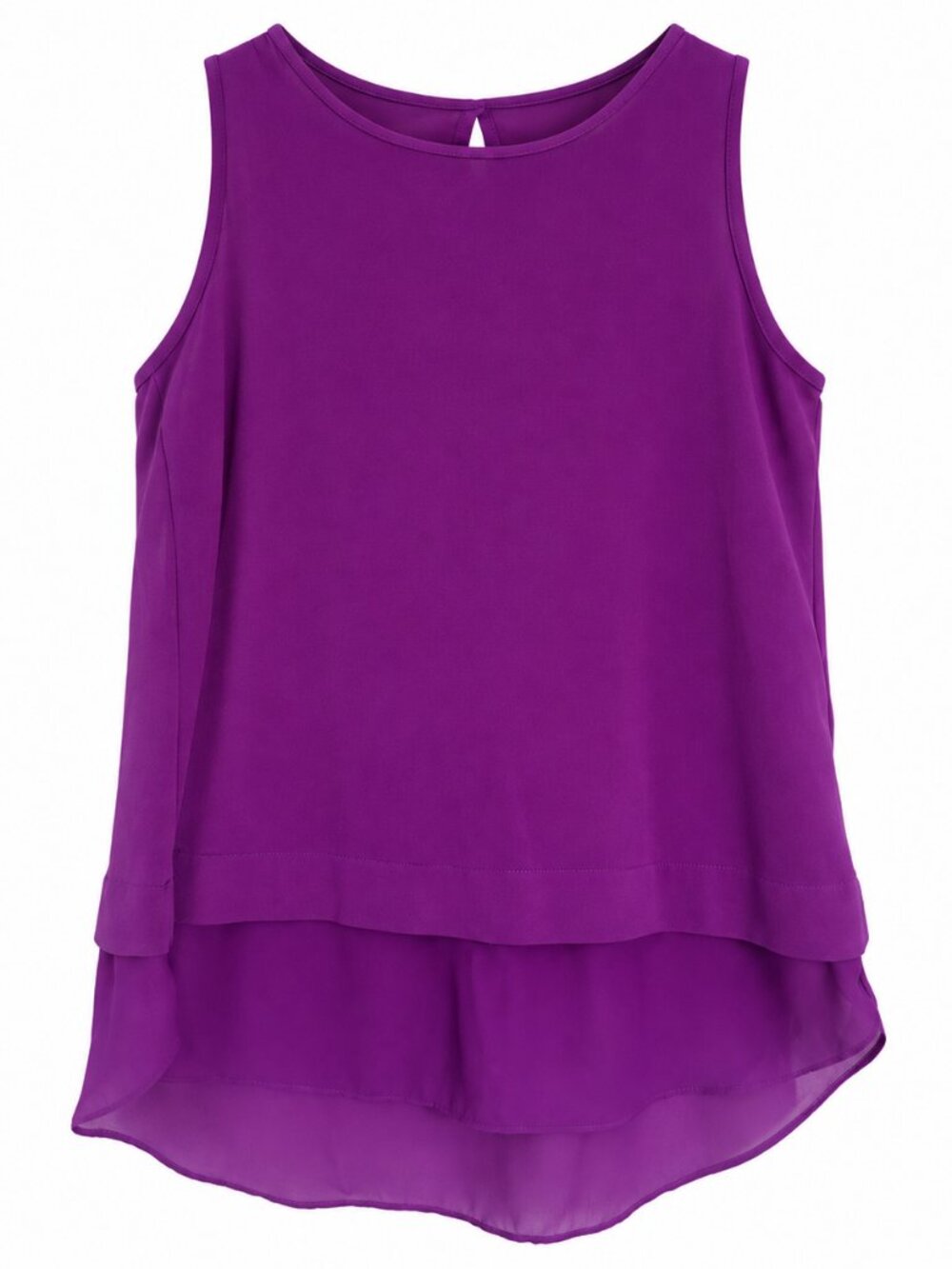Banana Republic Purple Layered Sleeveless Blouse XS